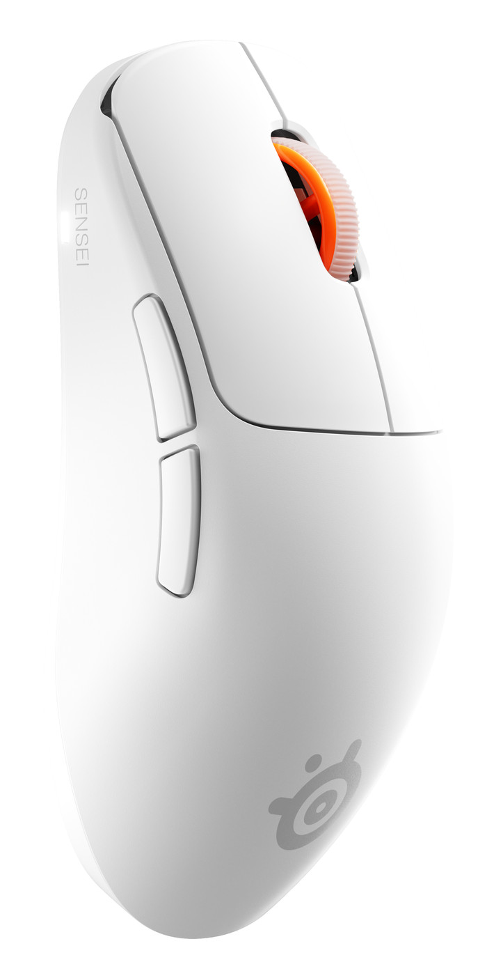 SteelSeries Sensei Pro WL Mini Wireless Gaming Mouse White left side