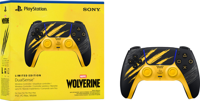 Sony PlayStation 5 DualSense Kabelloser Controller Wolverine Battle Yellow Limited Edition visueller lieferant