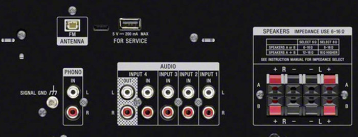 Sony STR-DH190 detail