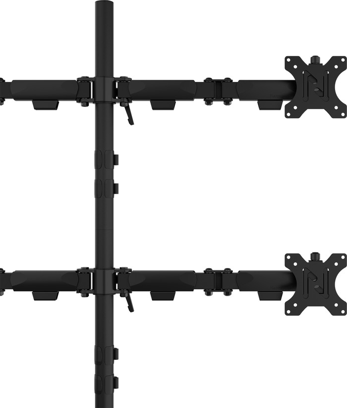 Neomounts NERO DS60-600BL2-2 Monitorhalterung Schwarz detail