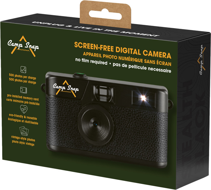 Campsnap Digitalkamera Stealth Black verpackung
