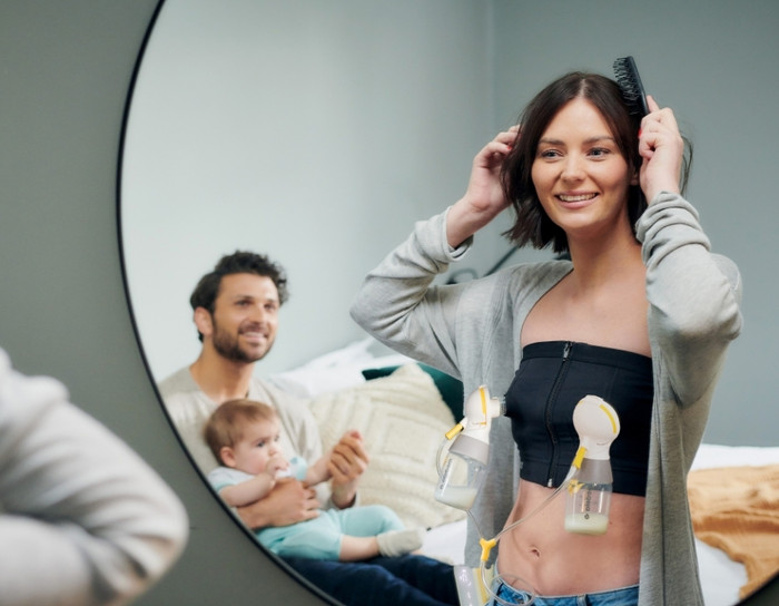 Medela Freestyle Mini Classic Double produkt in gebrauch
