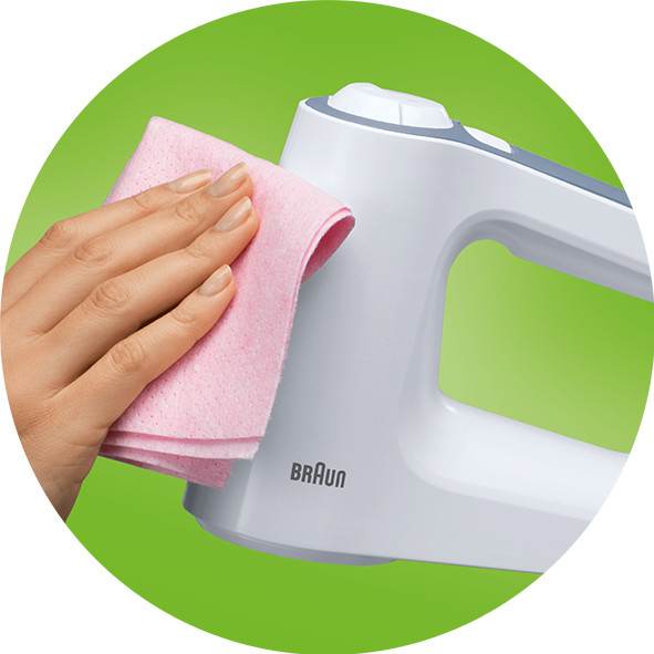 Braun MultiMix 3 HM3100WH Weiß produkt in gebrauch