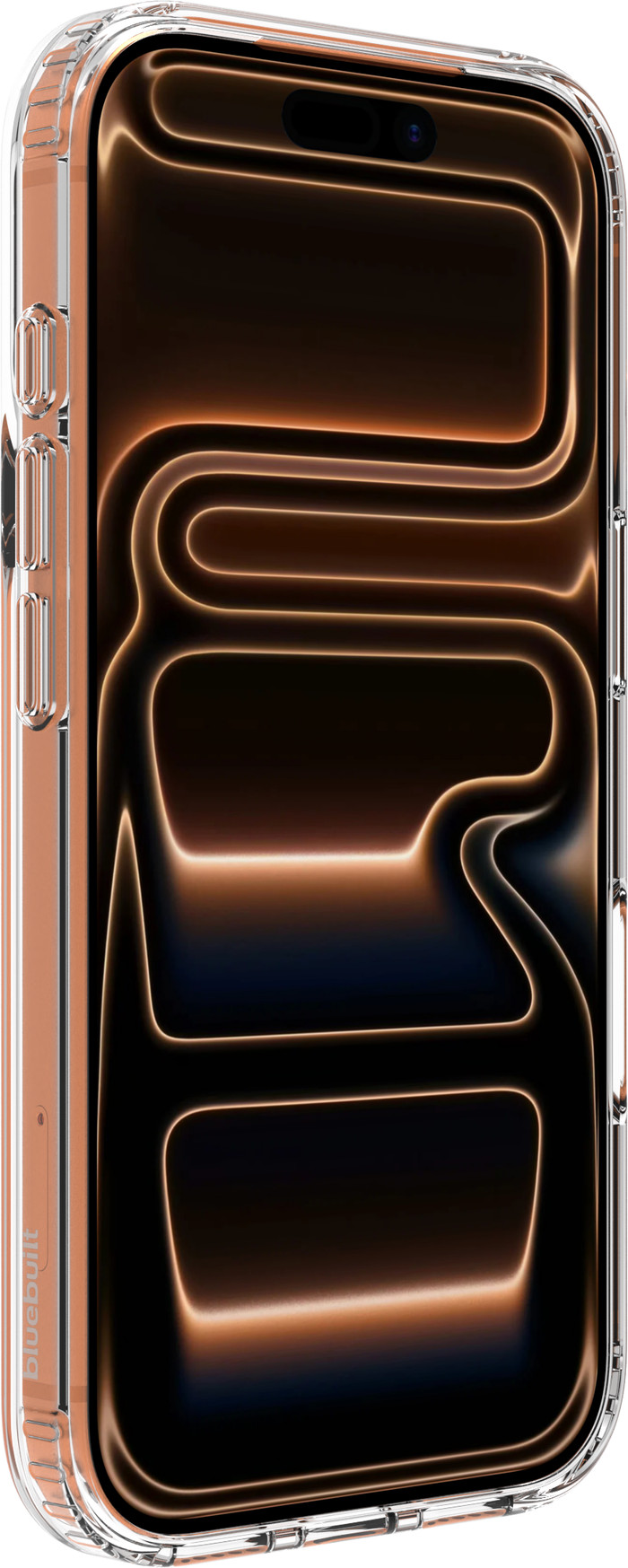 BlueBuilt Protective Backcover mit MagSafe iPhone 17 Pro Transparent + iPhone 17 Pro Panzerglas rechte seite