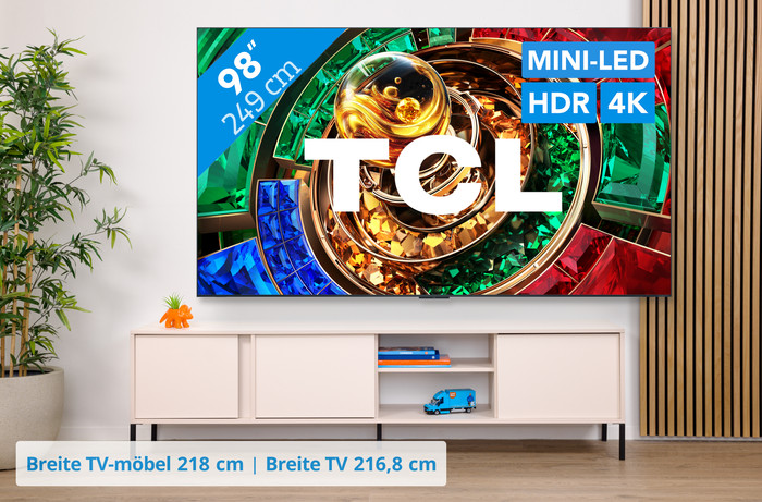 TCL RGB Mini-LED 98 Zoll RM9L (2026) visuelles Coolblue 1