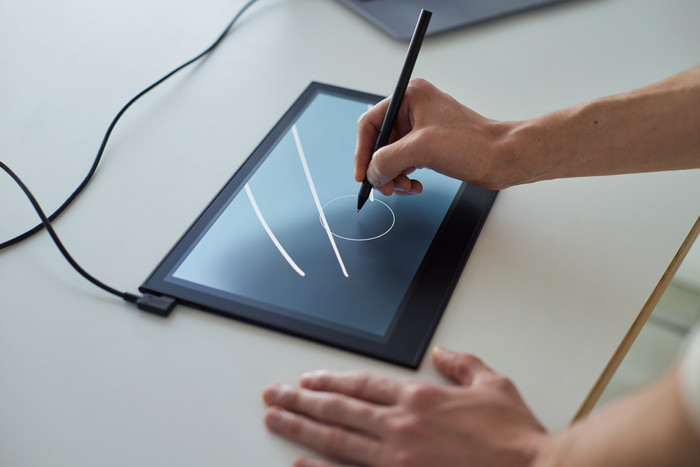 Wacom Movink 13 produkt in gebrauch