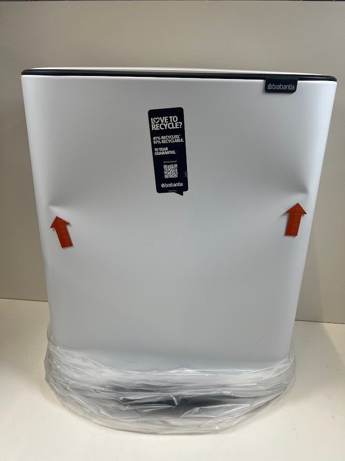 Brabantia Bo Pedal Bin 2 x 30 Liter White 