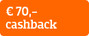 € 70 cashback