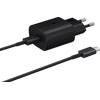 Samsung Ladegerät mit Kabel 1 m USB-C 25 W mit Power Delivery Schwarz