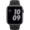 Apple Watch Nike Series 6 44mm Space Grau Aluminium Schwarzes Sportarmband