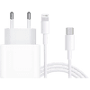 Apple USB-C-Ladegerät 20 W + Lightning-Kabel 1 m Kunststoff Weiß