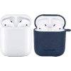 Apple AirPods 2 mit Ladecase + BlueBuilt Hülle kompostierbar Dunkelblau