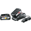 Bosch 18V 2.5Ah Battery (2x) and charger