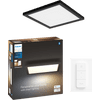 Philips Hue Aurelle Panel Light White Ambiance Square Black