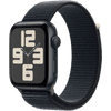 Apple Watch SE (2022) 44mm Midnight Aluminum Sport Watch Strap