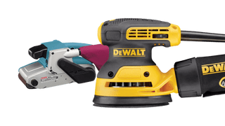 Makita and DeWalt sanders