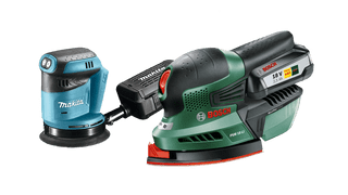 Makita and Bosch battery sanders