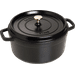 Staub Runder Schmortopf/Bräter 24 cm Schwarz