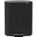 Brabantia Bo Pedal Bin 2x 30L Matte Black + Trash Bags (120 units)