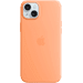 Apple iPhone 15 Plus Back Cover with MagSafe Orange Sorbet