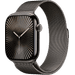 Apple Watch Series 10 4G 46 mm Titan Schwarz Milanaise Armband S/M