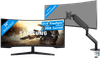 Samsung Odyssey G5 LC34G55TWWPXEN Curved + BlueBuilt Monitorhalterung für 1 Ultrawide-Monitor