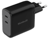 BlueBuilt 100-Watt-GaN-Ladegerät mit 2 USB-C-Ports Schwarz