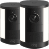 Ring Spotlight Kamera 2. Generation Akku Schwarz Doppelpack