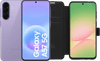 Samsung Galaxy A57 256GB Lila 5G + BlueBuilt Book Case Schwarz