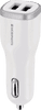 Mobiparts-Autoladegerät Dual USB 2,4 A Weiß