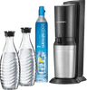 SodaStream Crystal Megapack Schwarz + 2 Karaffen