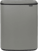 Brabantia Bo Touch Bin 60L Mineral Concrete Gray