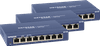 Netgear GS108 8-Port Gigabit-Netzwerk-Switch 3er-Pack