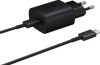 Samsung Charger with Cable 1M USB-C 25W with Power Delivery Black