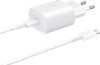 Samsung Charger with Cable 1m USB-C 25W with Power Delivery White