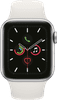 Apple Watch Series 5 40mm Silber Aluminium Weißes Sportarmband