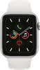 Apple Watch Series 5 44mm Silber Aluminium Weißes Sportarmband