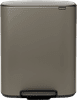 Brabantia Bo Pedal Bin 2x 30L Platinum