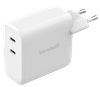 BlueBuilt 100-Watt-GaN-Ladegerät mit 2 USB-C-Ports Weiß