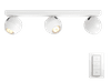 Philips Hue Buckram Mounted Spot White Ambiance 3 Lights White Bluetooth