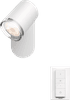 Philips Hue Adore Bathroom Mounted Spot Light White Ambiance 1-spot White + Dimmer
