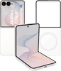 Samsung Galaxy Z Flip 8 256GB White 5G + Samsung Back Cover with Magnet Transparent