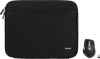 BlueBuilt Laptophülle Breite 32 cm 13 - 14 Zoll Schwarz + Maximus Maus