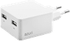 Azuri Charger with 2 USB ports 12W White