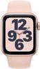 Apple Watch SE 40mm Rose Gold Aluminum Pink Sand Sport Band