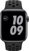 Apple Watch Nike Series 6 4G 44mm Space Grey Aluminium Schwarzes Sportarmband