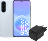 Samsung Galaxy A57 256GB Light Blue 5G + BlueBuilt Charger with USB-C Port 45W Black