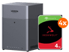 UGREEN NASync DH4300 Plus + Seagate Ironwolf 4 TB 4er-Pack