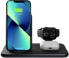 ZENS 3-in-1 Kabelloses Ladegerät 10 W mit Ständer und Apple Watch Ladegerät Schwarz