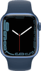 Apple Watch Series 7 41 mm Blau Aluminium Abyssblau Sportarmband